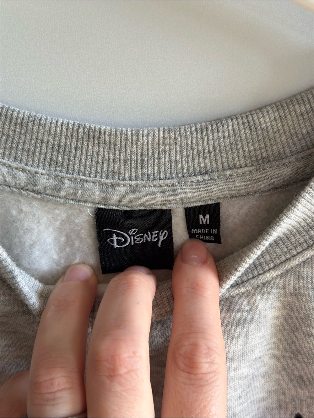 Disney Grey Crewneck Sweatshirt with Mickey & Friends Graphics - Picture 3 of 5